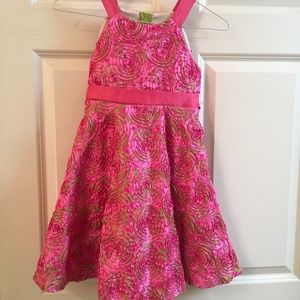 Rare too pink & green dress